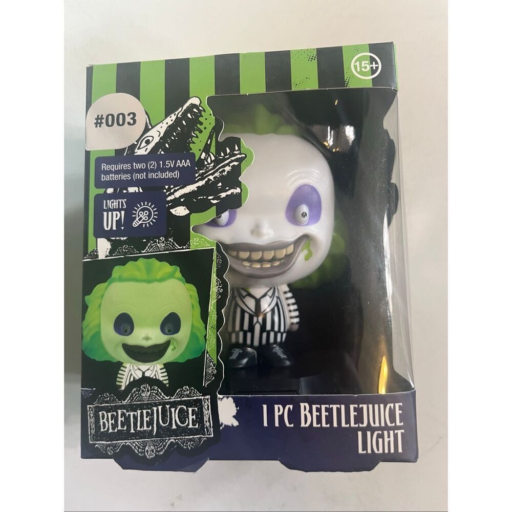 Paladone Beetlejuice Icons Vinyl Horror Series 1 Light No 003 Black White NWOT